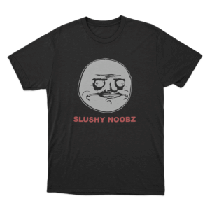 Slushy Noobz Funny Face Unisex T Shirt Black