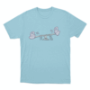 Slushy Noobz Seesaw Duck Cartoon Unisex T Shirt Sky Blue