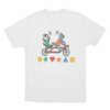 Slushy Noobz Tandem Cats Unisex T Shirt White